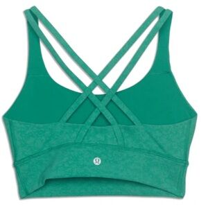 Lululemon Energy Longline Bra, size 6, turquoise